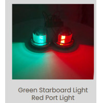 Led Navigation light - Green Starboard + red port Light - WK-NL5 - AZLED